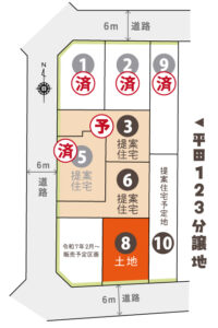 岡山市北区平田123　新築建売住宅⑥号棟　3980　ミナモト不動産/㈱ミナモト建築工房